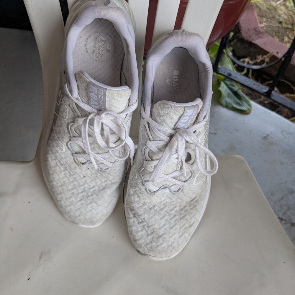 New Balance White Athletic Shoes